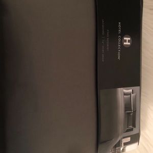 Beautiful, New, Hotel Collection Bedskirt, Rich grey color.